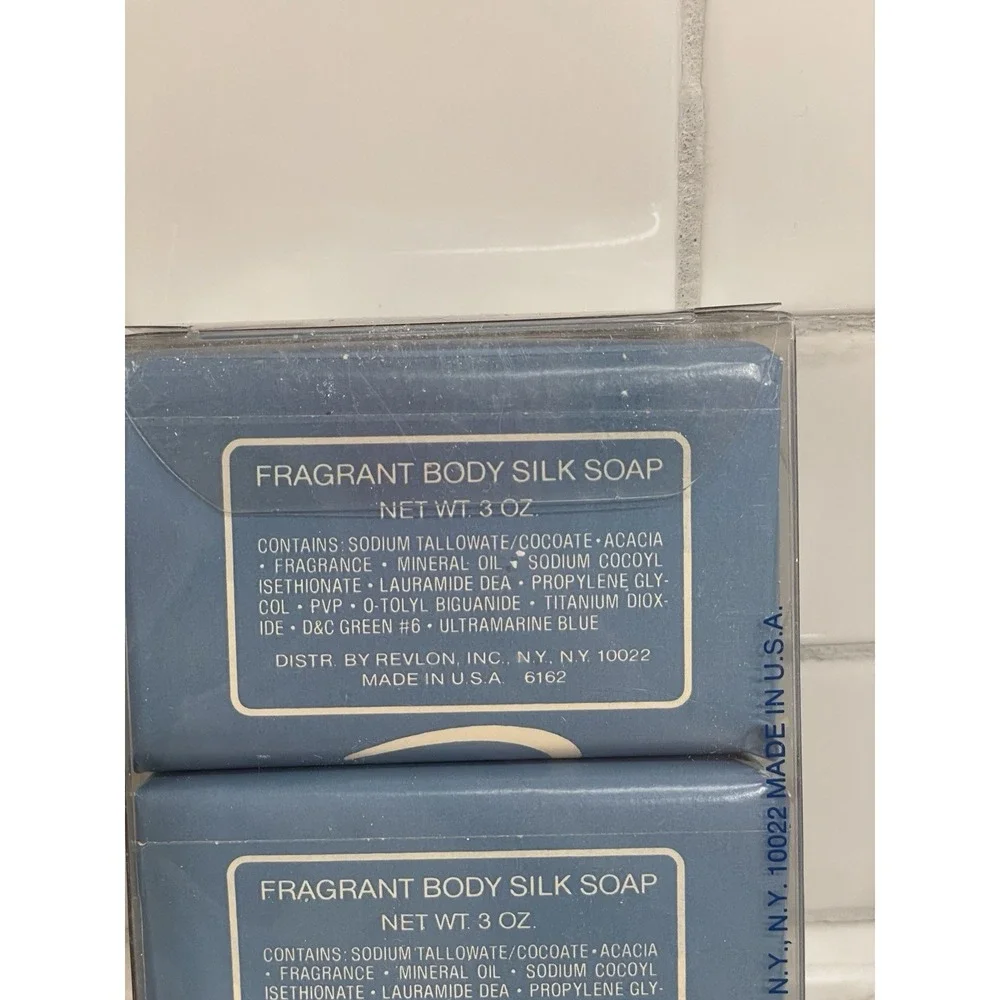 Vintage Charlie Revlon Body‎ Silk Soap Bar 3 Pack Scented Perfumed 3 oz Each